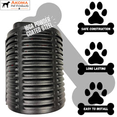 Hound Heater thermostat-control enables comfortable, adjustable warmth in dog houses.