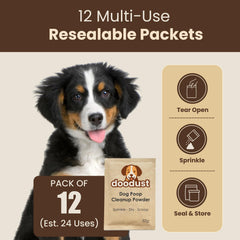 HOUNDGAMES 12-pack resealable packets ready for park or travel cleanup.