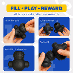 HOUNDGAMES durable puppy-safe rubber surface for teething and long-lasting play