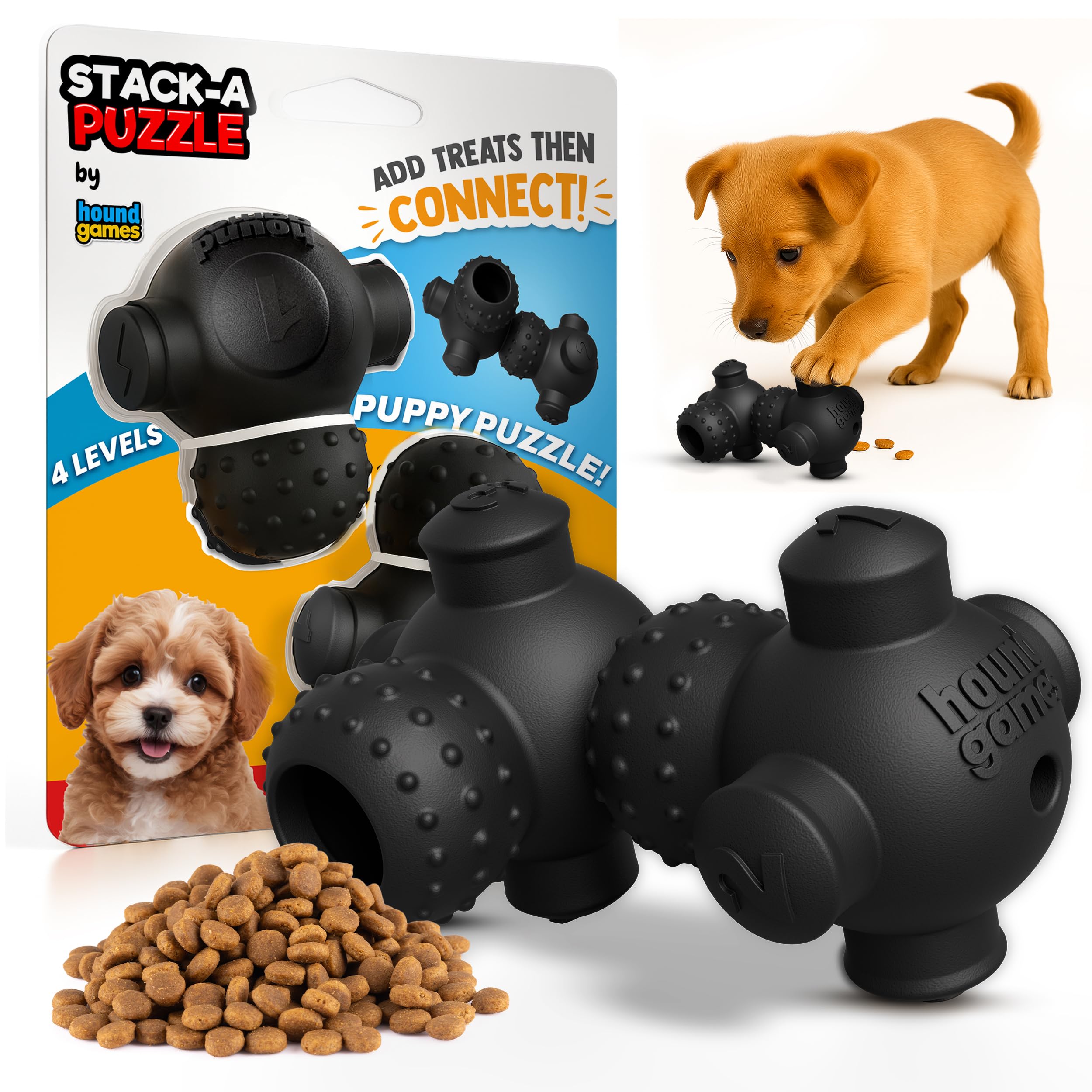 HOUNDGAMES puppy puzzle toy Level 4 advanced challenge for smart puppies