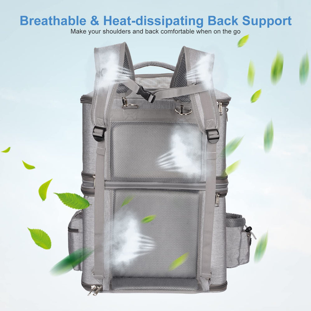 HOVONO built-in poop bag holder for clean outings.