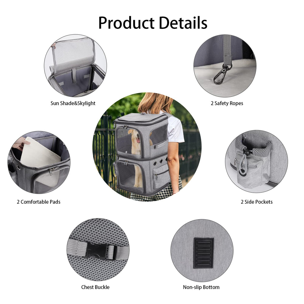 HOVONO padded back and straps provide comfortable wear on long trips.