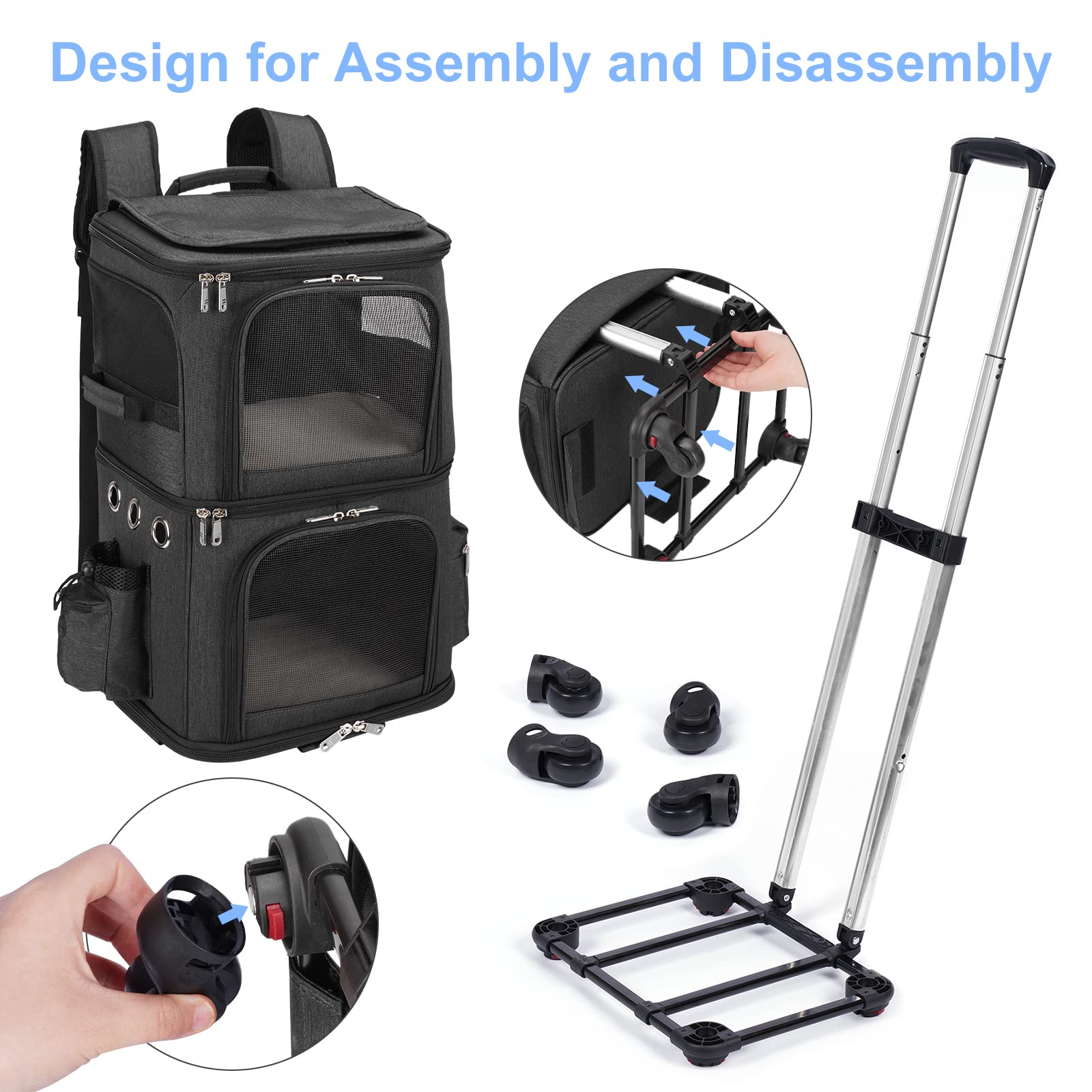 HOVONO divider-removable feature for one or two pets