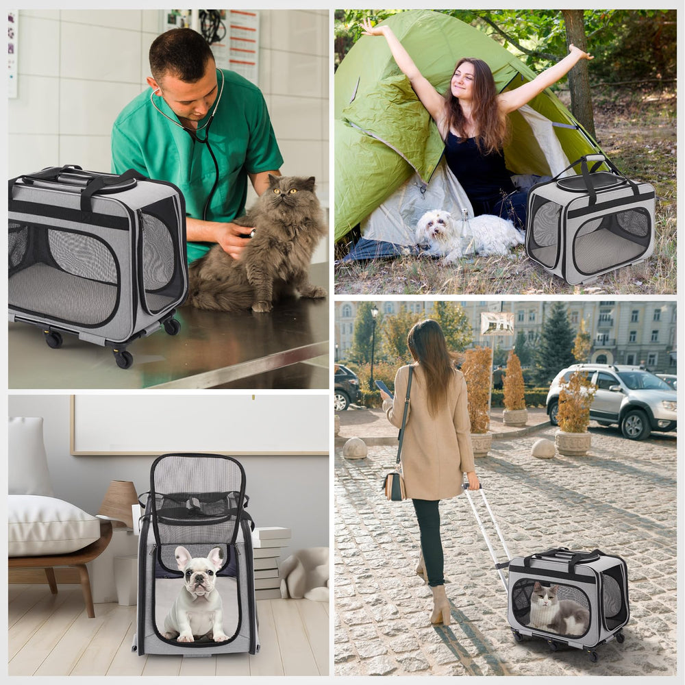 HOVONO pet-size measuring guide image helps choose the right fit.