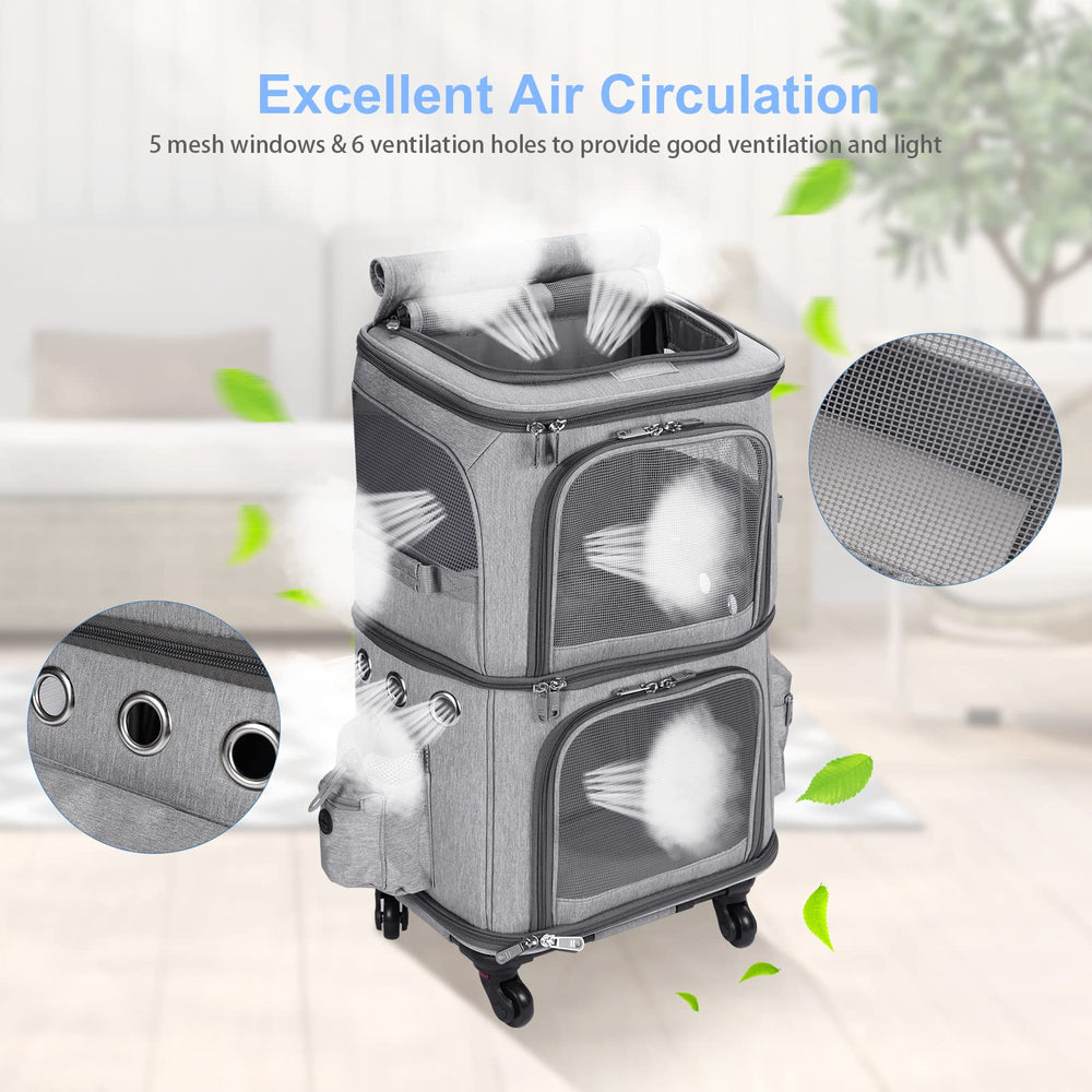 HOVONO ventilation mesh windows provide airflow and pet visibility.