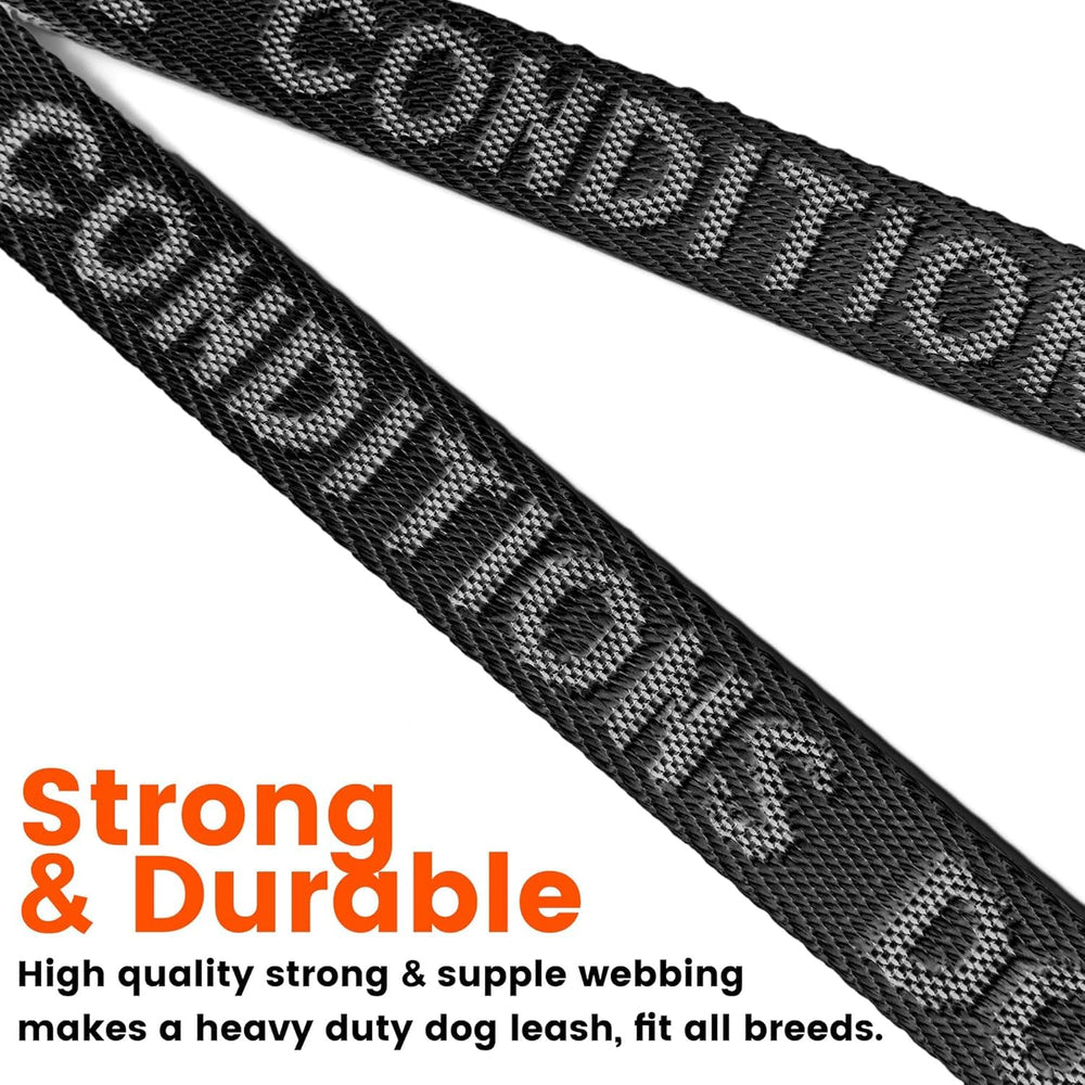 HOWGO-dog-leash-coupler-30-150lbs illustrates compatibility with large and medium breeds