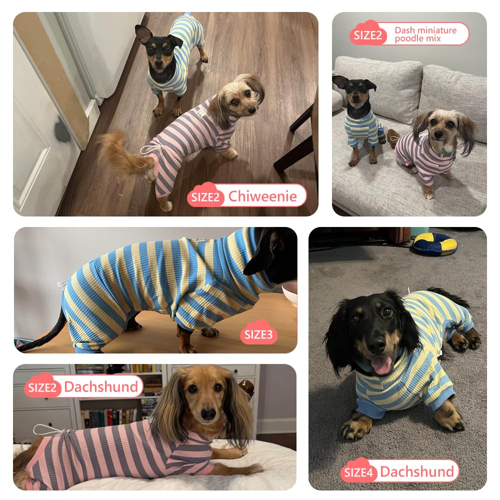 HowlyWoof Dachshund Shirt Classic-Stripes versatile daily style