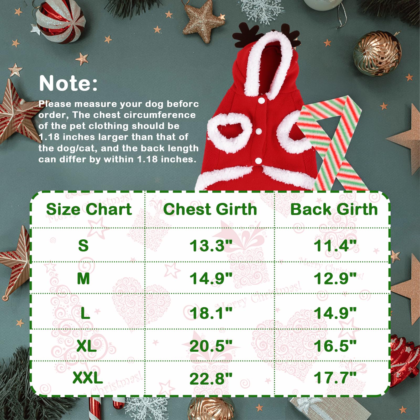 HOWWFALY dog christmas costume scarf adds cute accessory for chilly outings