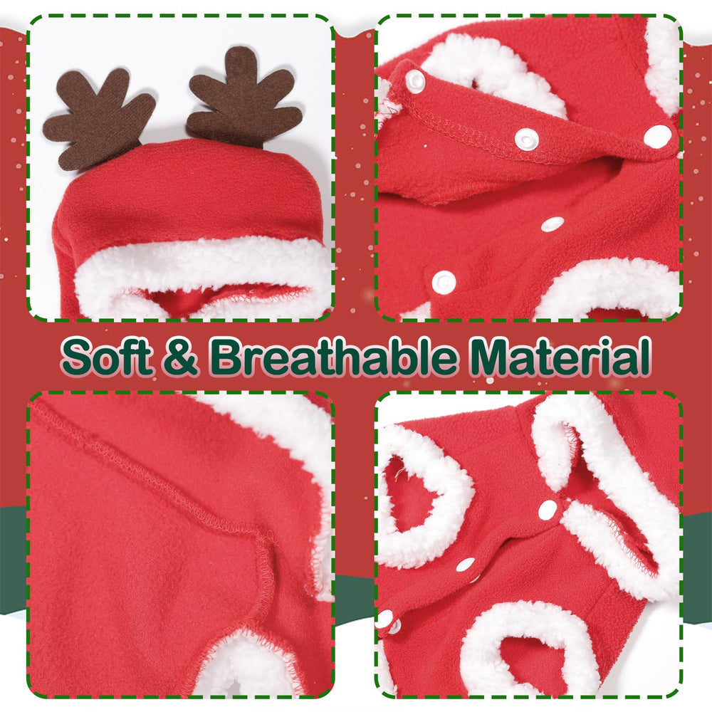 HOWWFALY dog christmas costume two-legged design eases dressing