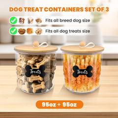 HOYTAMDAR sealed lid interior gasket ensures airtight storage for dry pet foods.