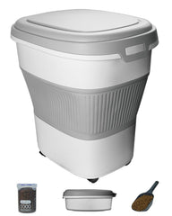HOYTAMDAR collapsible container folded — space-saving pantry storage.