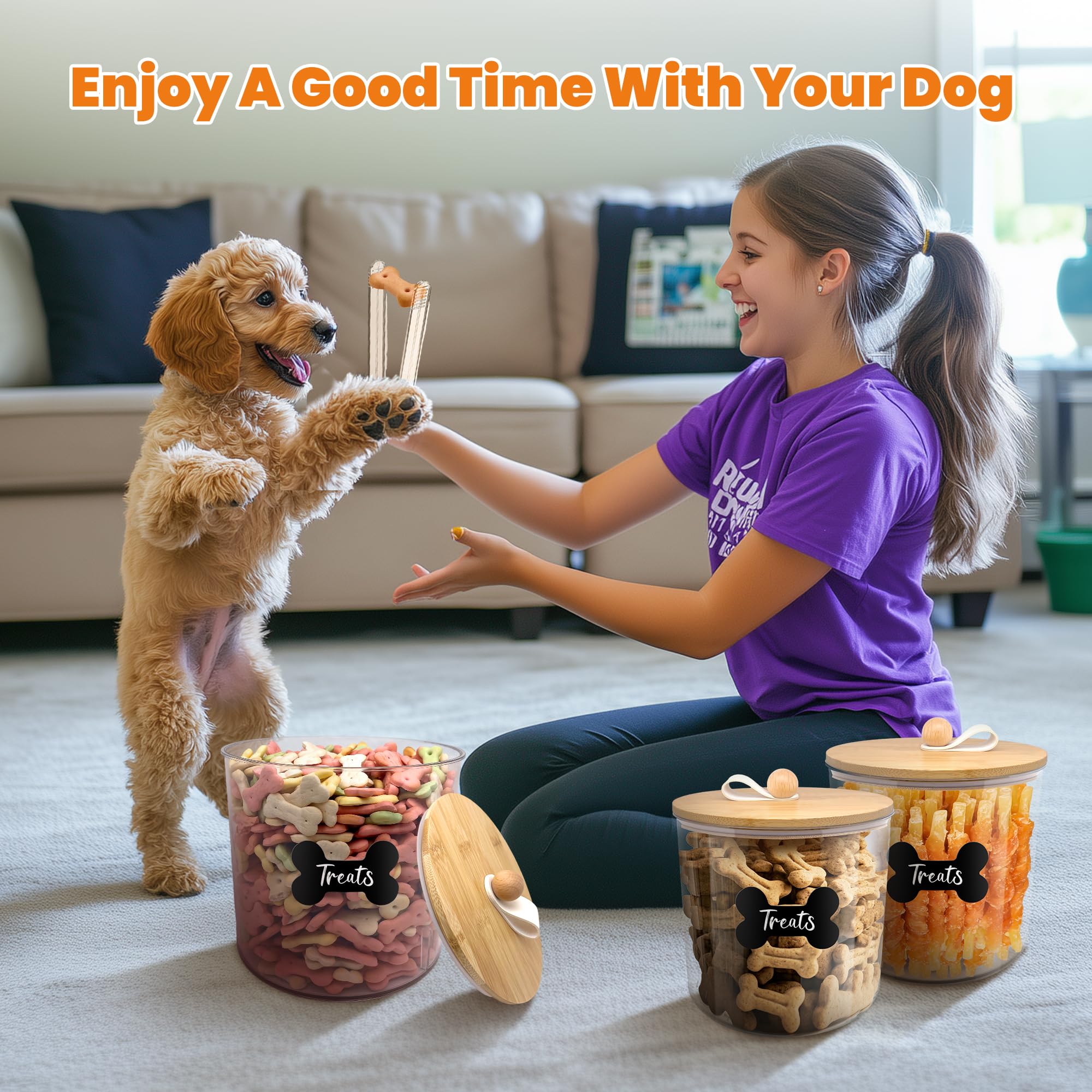 HOYTAMDAR organizer helps streamline pet food storage at home.