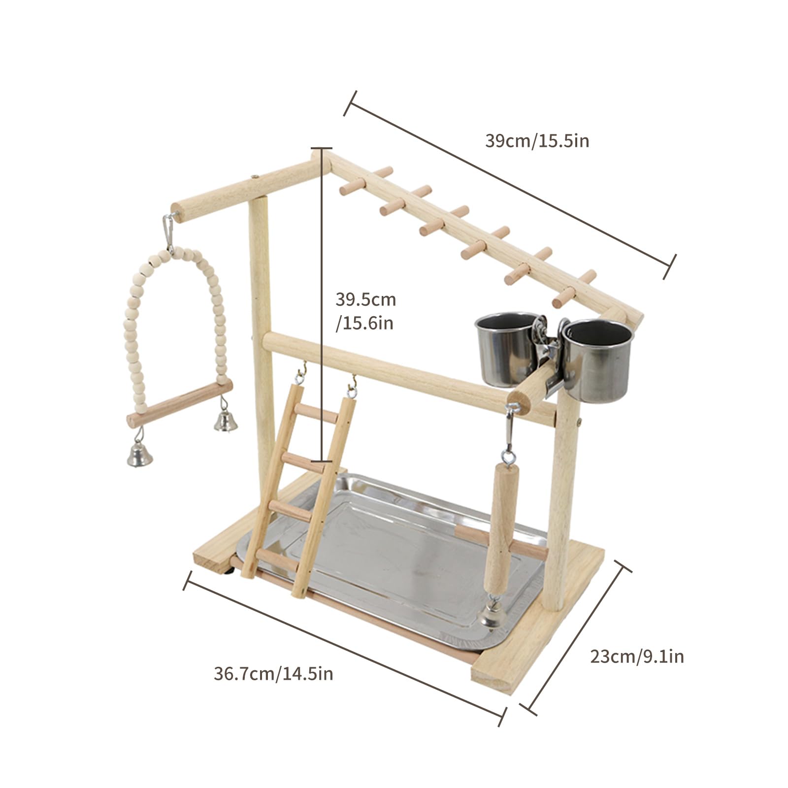 HPAWHOMEPART Bird Playground desk placement enables on-desk interaction