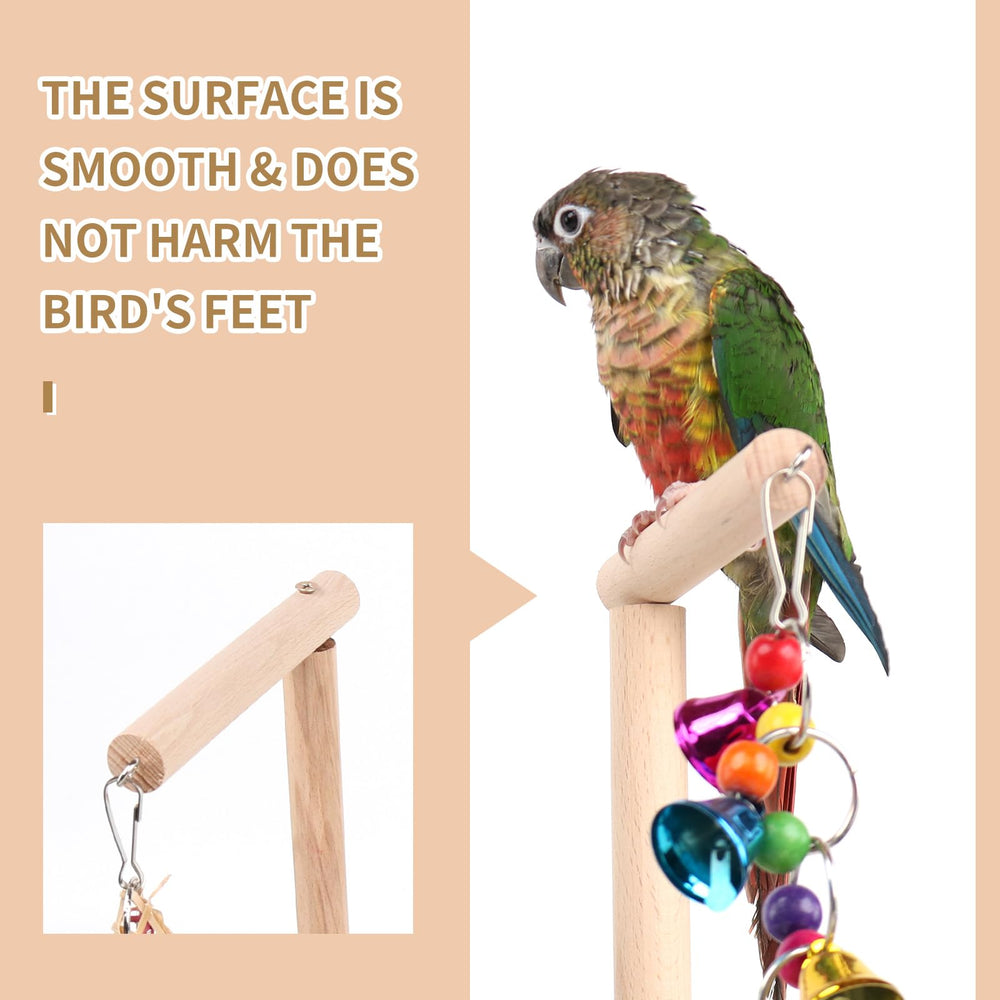 HPAWHOMEPART Bird Playground portable design supports desk-side bonding and observation.