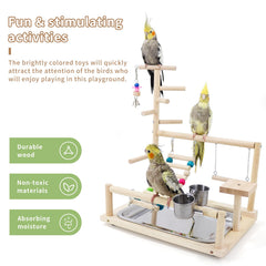 HPAWHOMEPART bird playstand colorful toys brightening playtime