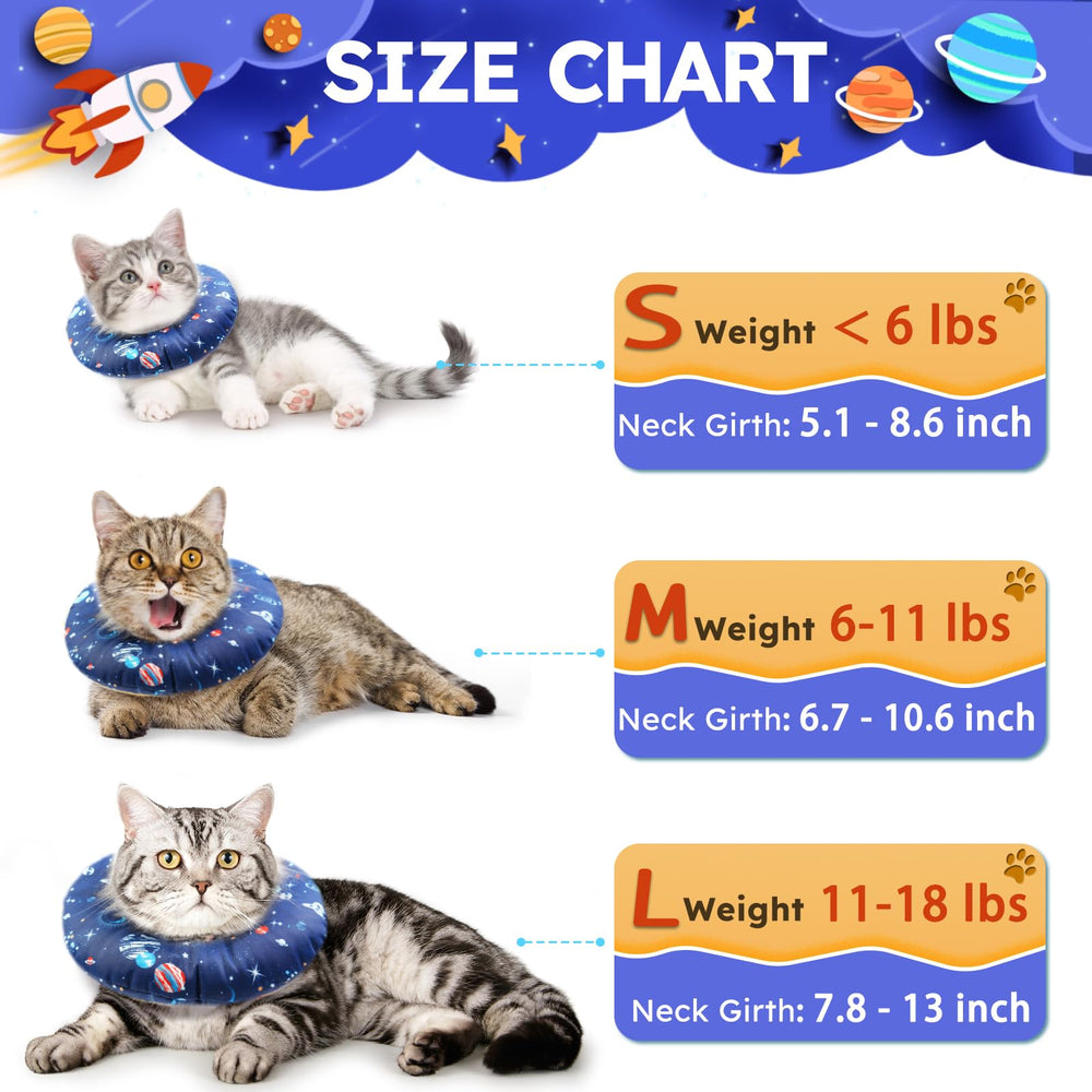 Hpetppy cat cone adjustable-elastic-band highlights customizable fit for comfort.