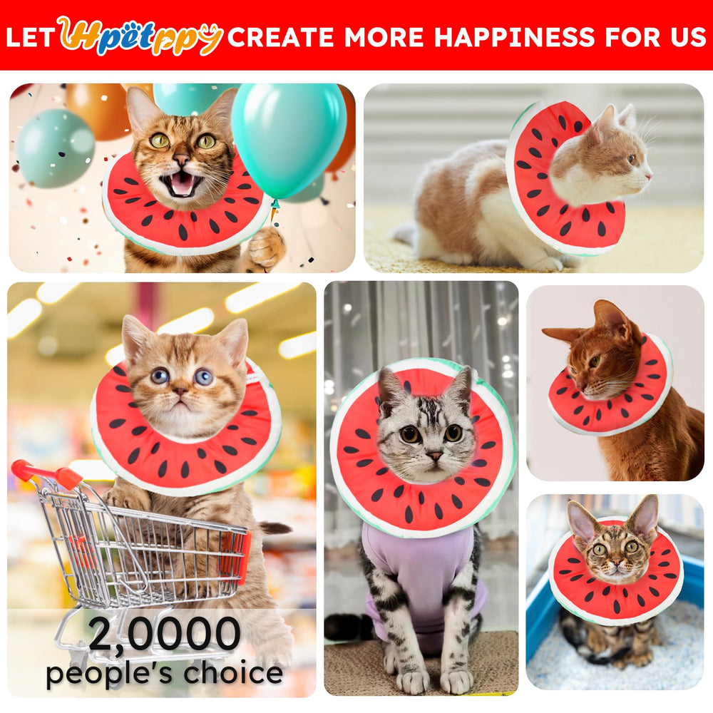 Hpetppy cat cone collar eating-friendly design during meals
