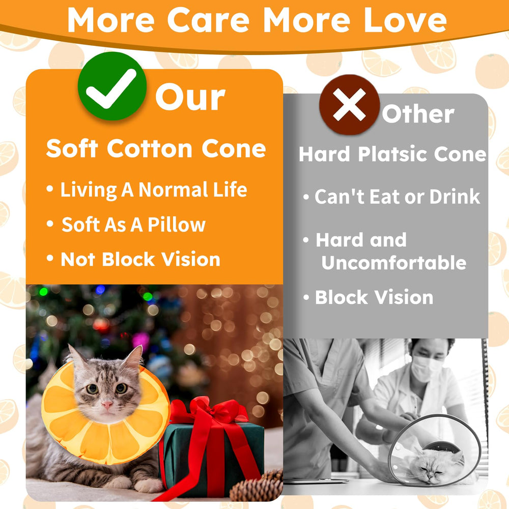 Hpetppy cat cone collar kitten after surgery ideal for small pets