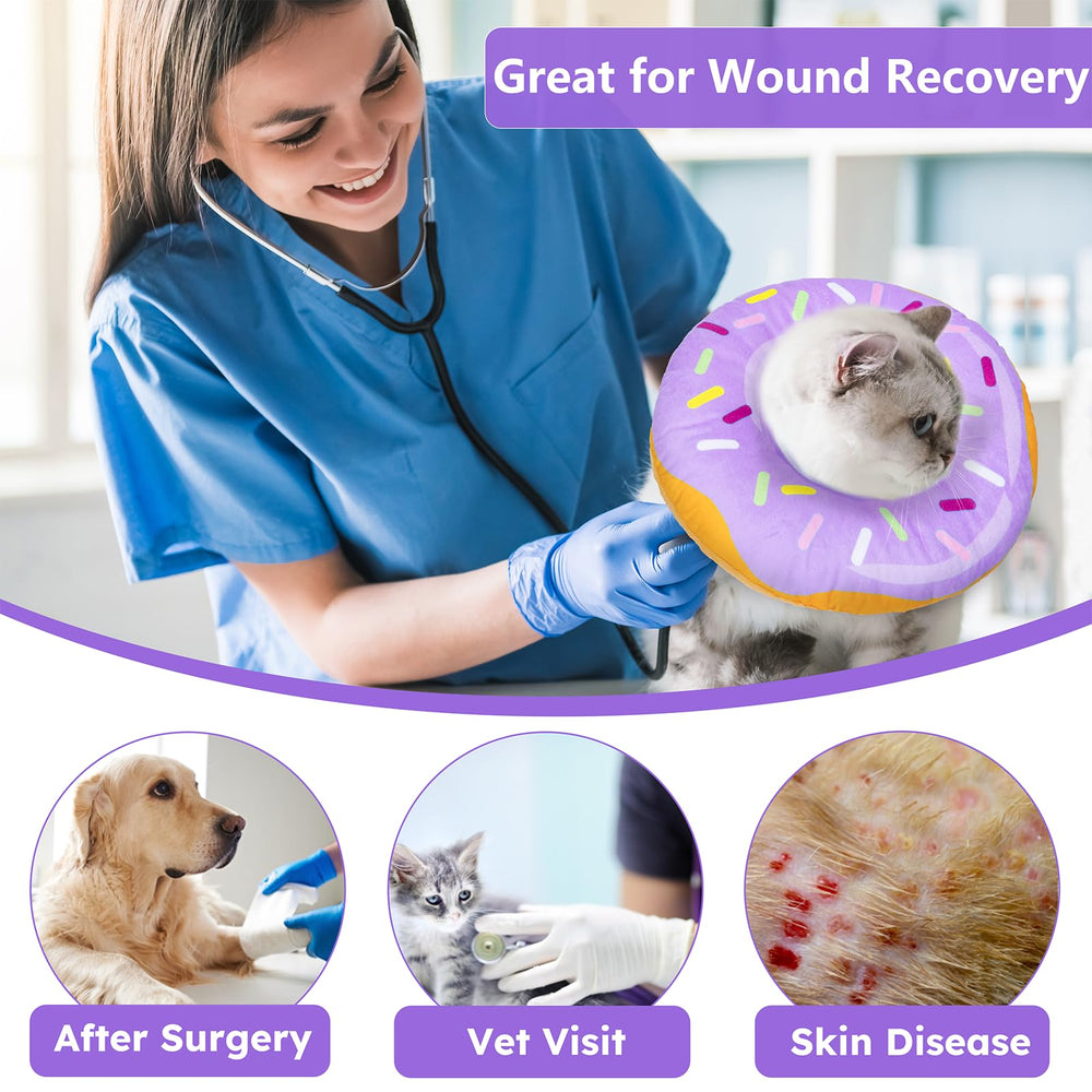 Hpetppy cat cone collar nap comfort supports restful sleep during recovery.