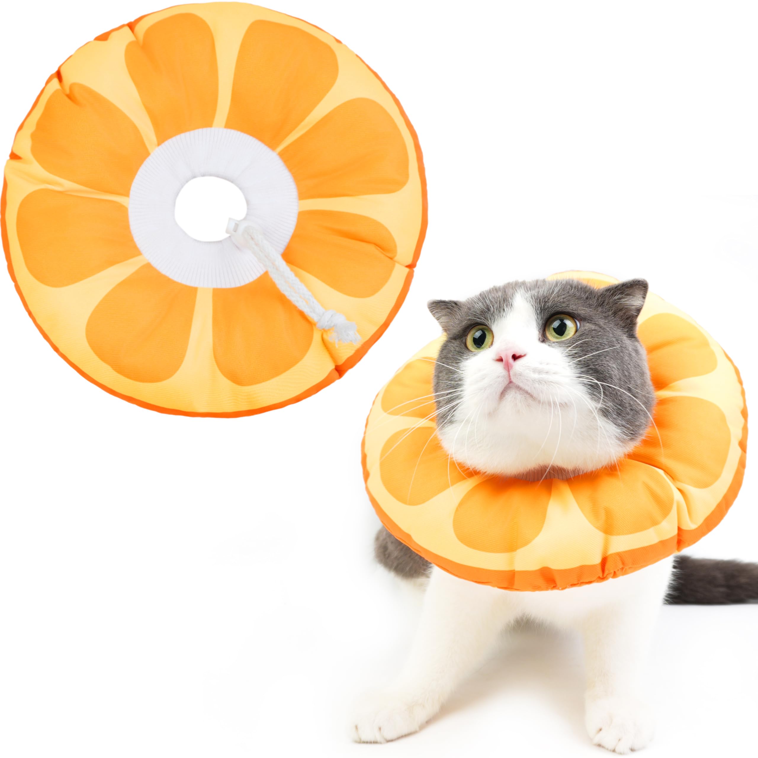 Hpetppy cat cone collar soft material for gentle recovery support