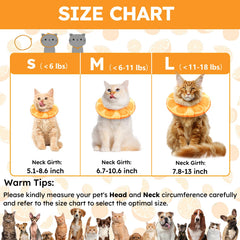 Hpetppy cat cone collar waterproof fabric keeps fur clean and dry