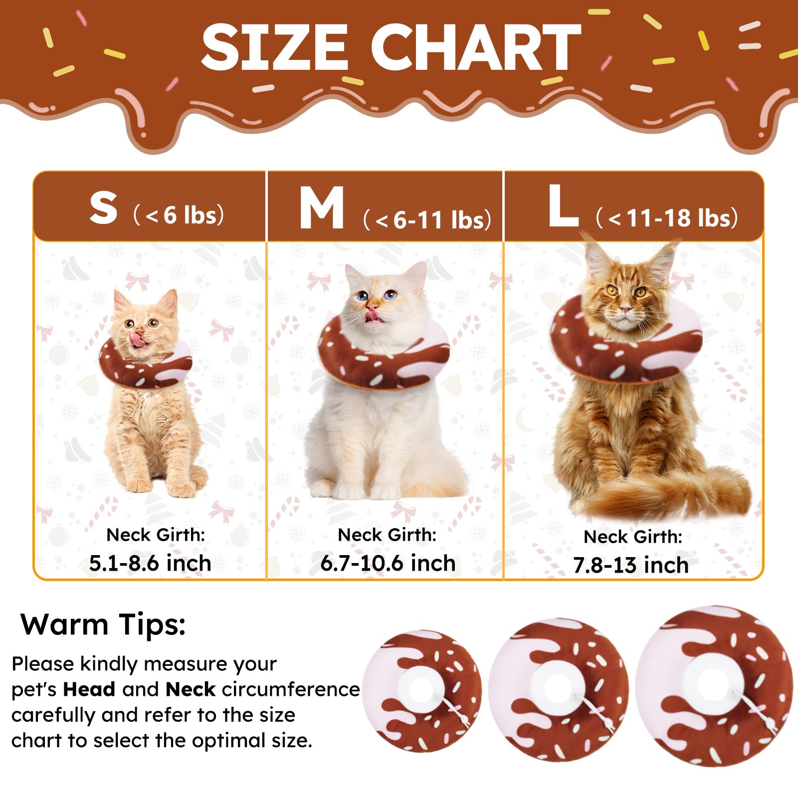 Hpetppy cat cone donut collar on cat demonstrates unobtrusive wear during meals
