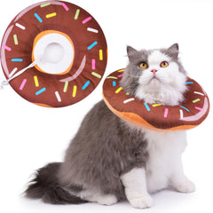 Hpetppy cat cone donut collar soft cotton for comfortable recovery.
