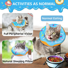 Hpetppy soft cotton cone enables eating and drinking with minimal restriction.