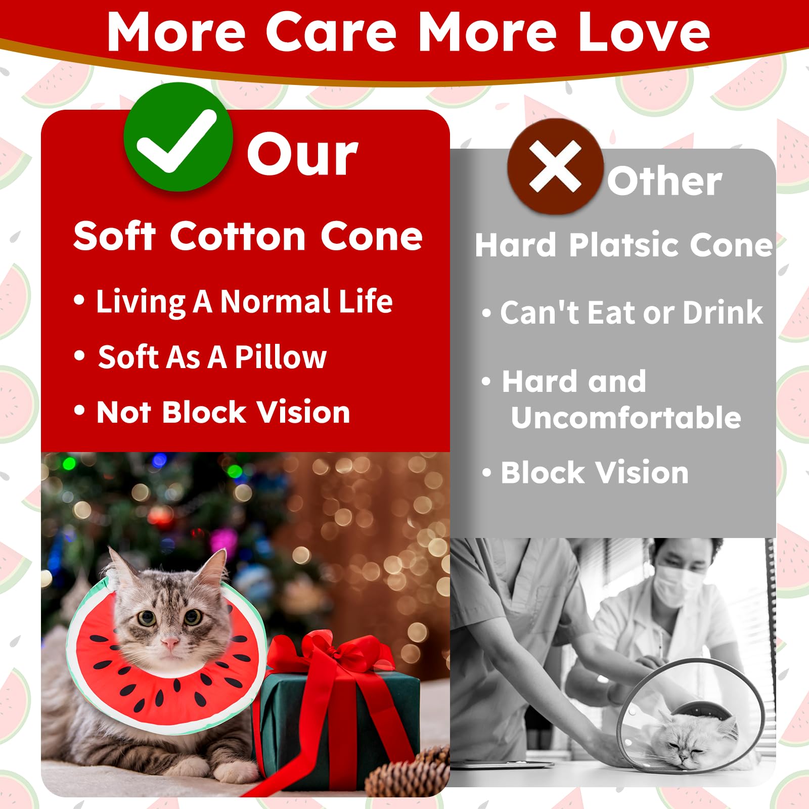 Hpetppy cat cone pillow comfort doubles as a nap neck pillow