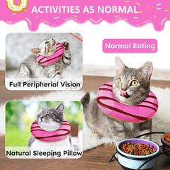 Hpetppy donut collar helps prevent licking of wounds – upper body use