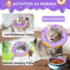 Hpetppy cat recovery collar wear comfort shown for everyday use