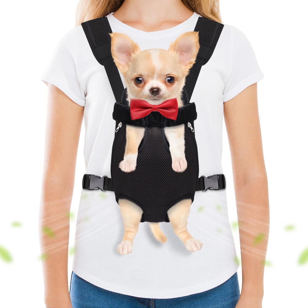 Hpetppy pet-carrier-backpack front-view shows legs-out design for breathable comfort