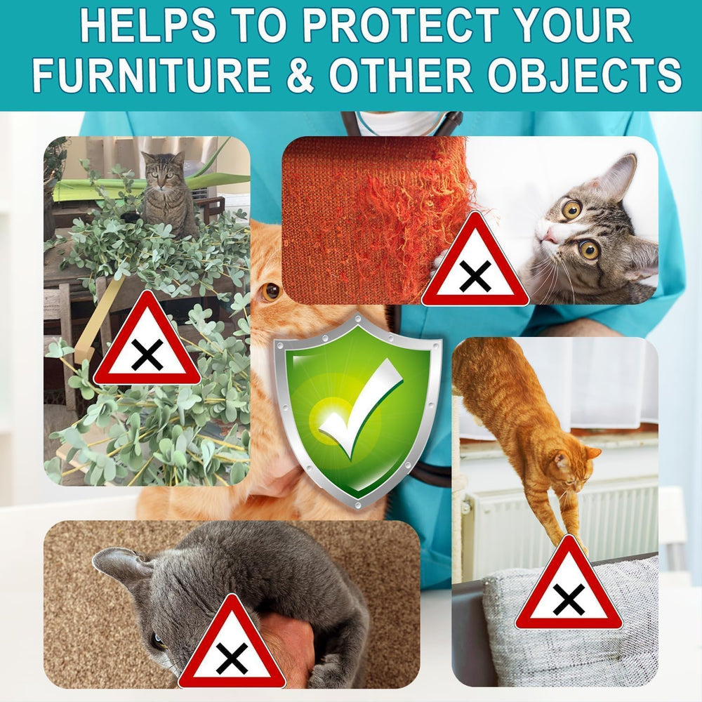 Hply Tea Cat Deterrent Spray application is safe for kittens and adult cats.