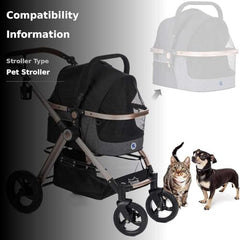 HPZ Pet Rover Prime top canopy and mesh ventilation for pet comfort.