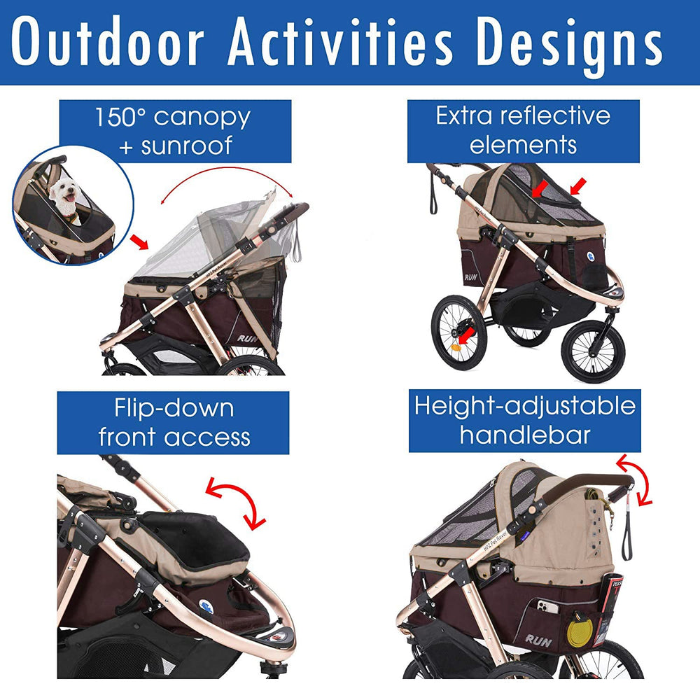HPZ Pet Rover Run aluminum frame delivers durable lightweight support