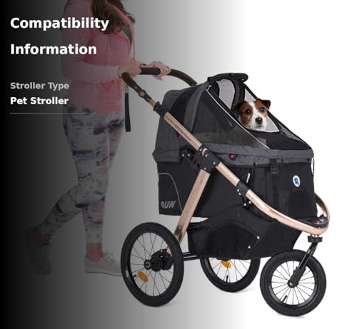 HPZ Pet Rover Run tires close-up emphasizes air-filled comfort on uneven surfaces.