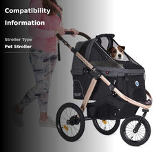 HPZ Pet Rover Run tires close-up emphasizes air-filled comfort on uneven surfaces.