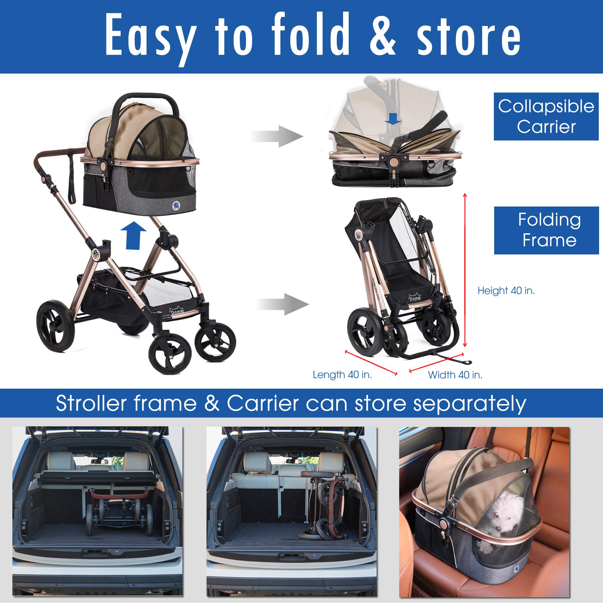 HPZ PR America front suspension and stable wheels on varied terrain