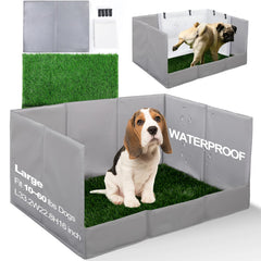 HQ4US 4LEGS dog grass pad foldable tray for easy indoor potty and travel readiness