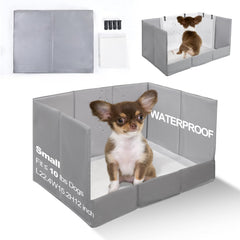 HQ4US 4LEGS dog litter box folded for easy storage and travel
