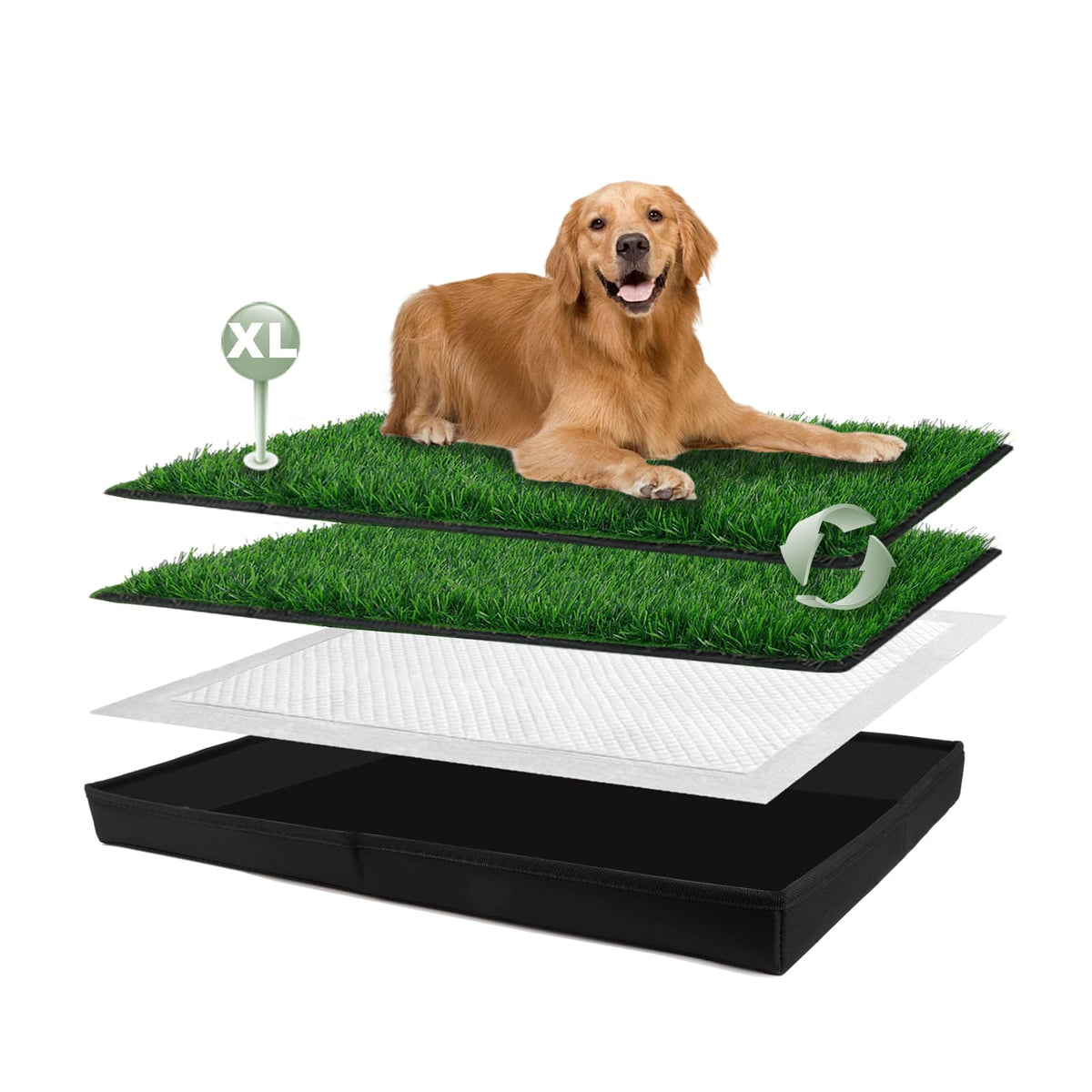 HQ4US 4LEGS foldable litter box on balcony for easy potty breaks