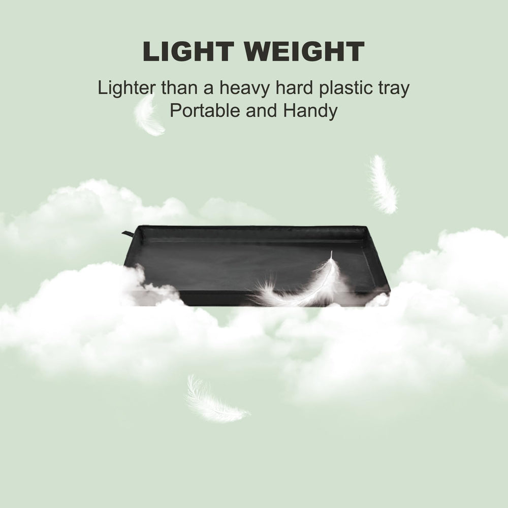 HQ4US 4LEGS high side 2 inch edge prevents leaks and keeps floor dry