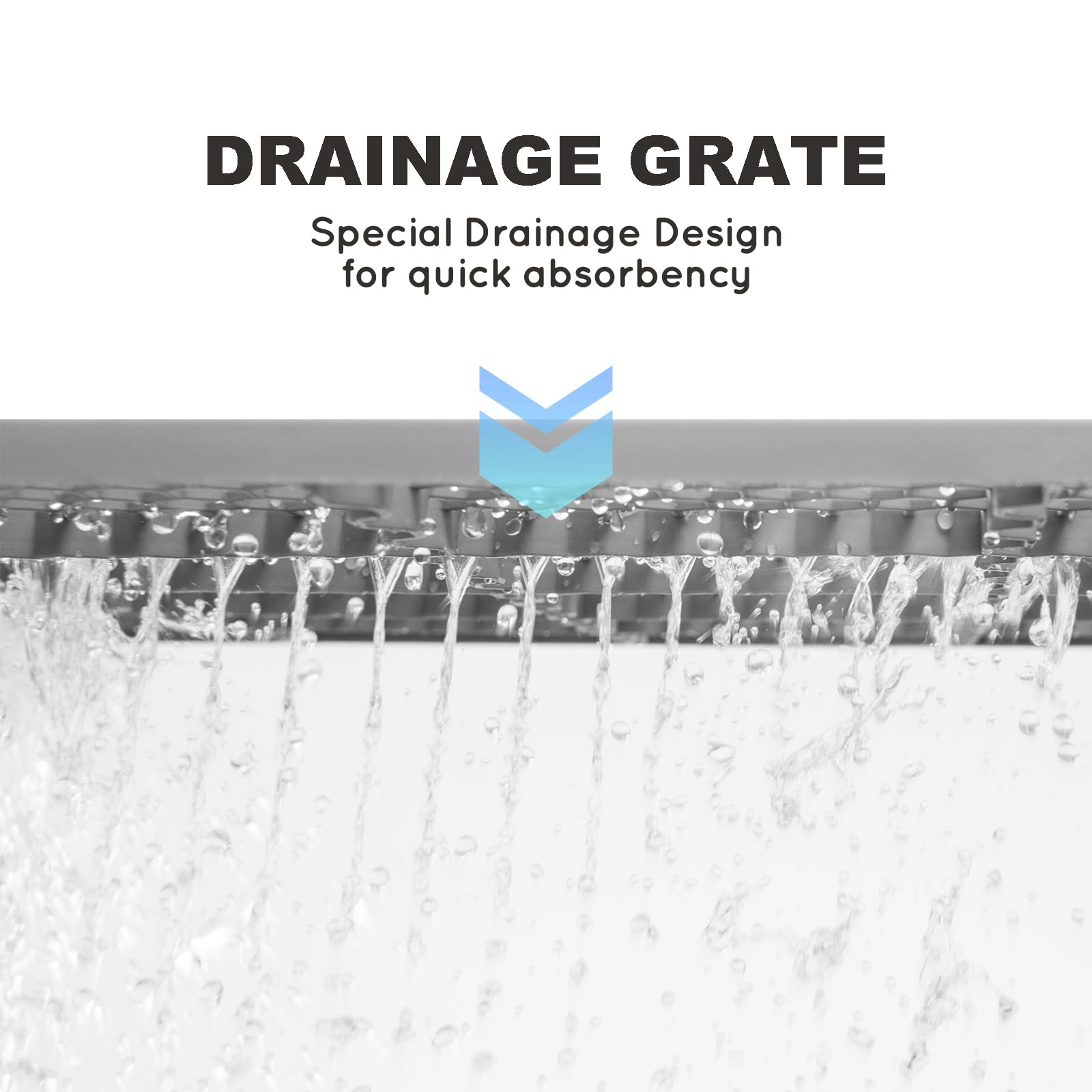 HQ4US 4LEGS drainage grate promotes quick absorbency and minimizes odors