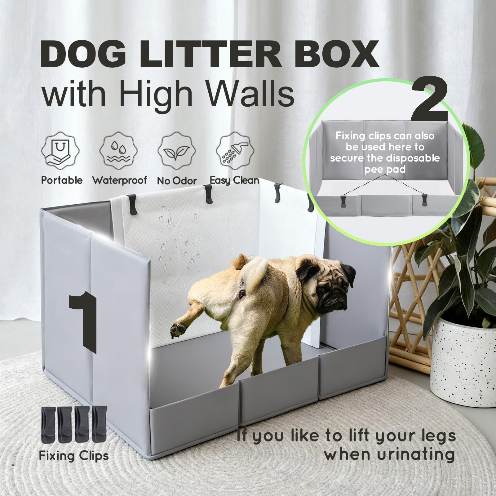 HQ4US 4LEGS seamless construction keeps water inside and simplifies cleaning.