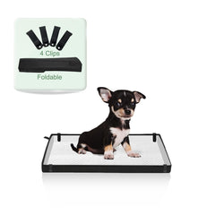 HQ4US 4LEGS small dog pee pad holder foldable base for easy travel