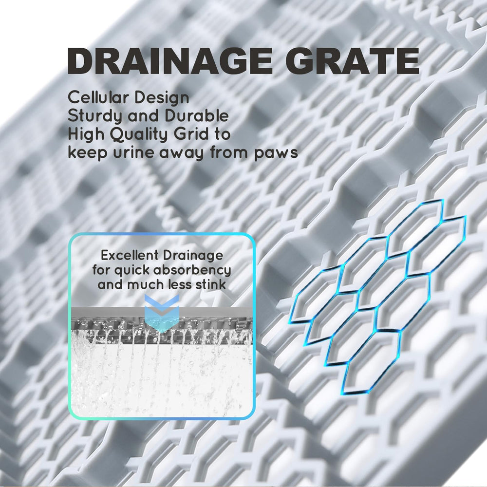 HQ4US 4LEGS integrated tray directs urine into liner for cleaner floors