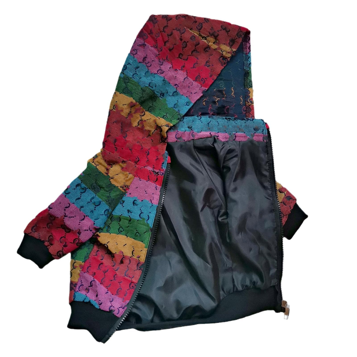HQREA dog hoodie front view showing stylish winter protection for daily walks.