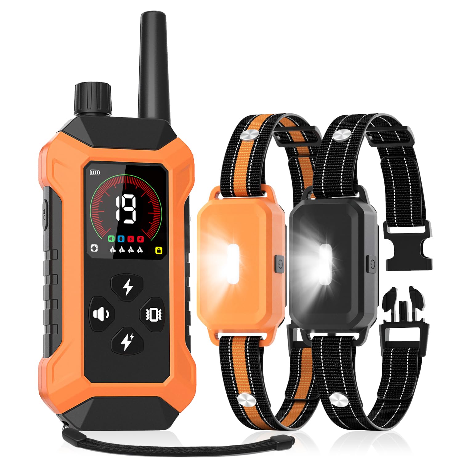 HRRVEE shock collar 2-pack with remote for multi-dog training.