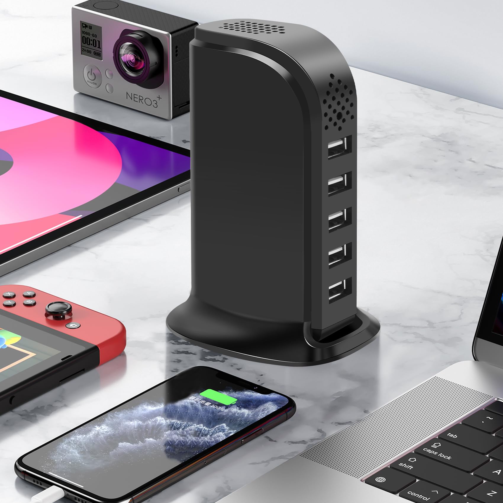 HSKAH camera supports up to 128GB SD for easy playback and storage.