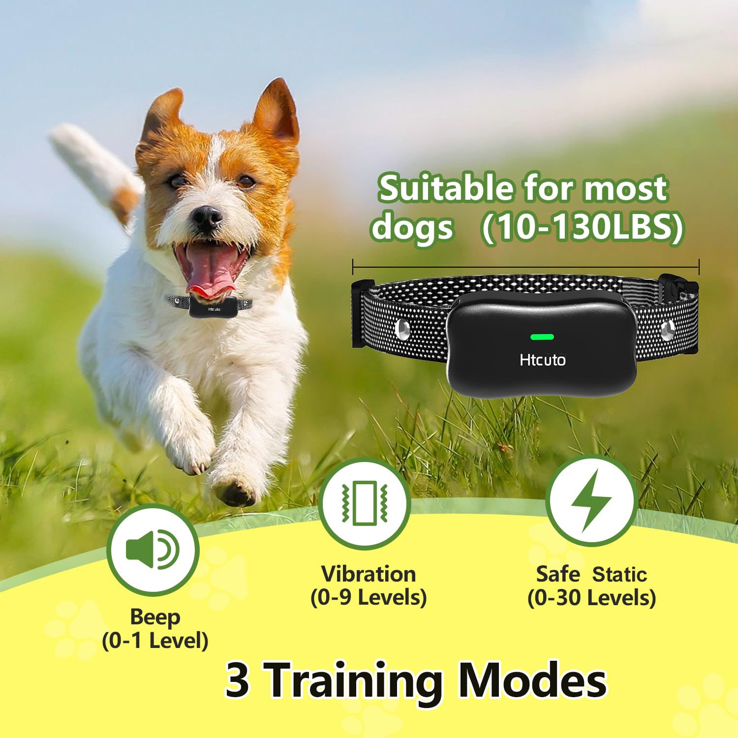 HTCUTO X3 portable dog fence setup highlights easy, on-the-go installation.